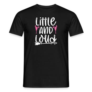 Little and Loud Cheerleading Gymnastic Sport - Männer T-Shirt - Schwarz - Vorne - AI Model Male 178 light (178cm)