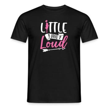 Little and Loud Cheerleading Gymnastic Sport - Männer T-Shirt - Schwarz - Vorne - AI Model Male 178 light (178cm)