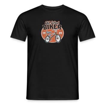 Old School Biker 1985. 38. Geburtstag - Männer T-Shirt - Schwarz - Vorne - AI Model Male 178 light (178cm)