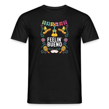 Feelin Bueno Mexican Life Mexique Pride Country - T-shirt homme - noir - Devant - AI Model Male 178 light (178cm)