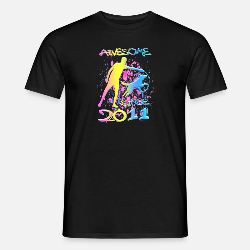 Awesome since 2011. Agility, Hundetraining - Männer T-Shirt - Schwarz