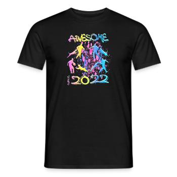 Awesome since 2022. Agility, Hundetraining - Männer T-Shirt - Schwarz - Vorne - AI Model Male 178 light (178cm)