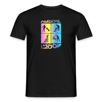 Génial depuis 2007. Agilité, Hundetraining - T-shirt homme - noir - Devant - AI Model Male 178 light (178cm)
