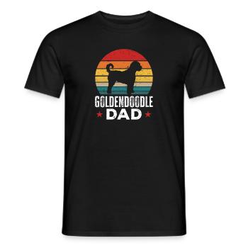 Goldendoodle Doodle Hund - Männer T-Shirt - Schwarz - Vorne - AI Model Male 178 light (178cm)