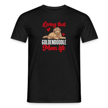 Goldendoodle Doodle Hund - Männer T-Shirt - Schwarz - Vorne - AI Model Male 178 light (178cm)