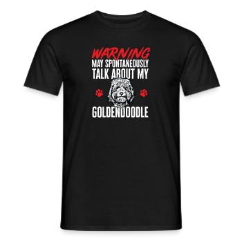 Goldendoodle Doodle Chien - T-shirt homme - noir - Devant - AI Model Male 178 light (178cm)