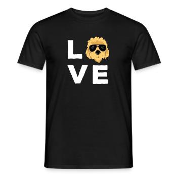 Goldendoodle Doodle Chien - T-shirt homme - noir - Devant - AI Model Male 178 light (178cm)