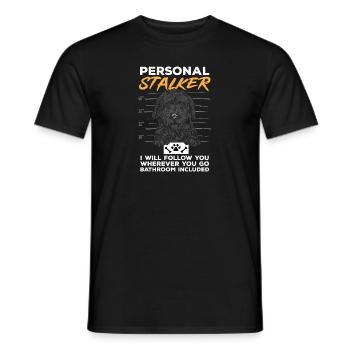 Chien Doodle Black Goldendoodle - T-shirt homme - noir - Devant - AI Model Male 178 light (178cm)