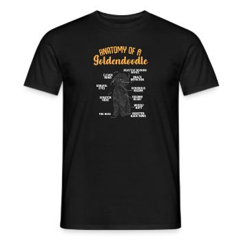 Chien Doodle Black Goldendoodle - T-shirt homme - noir - Devant - AI Model Male 178 light (178cm)