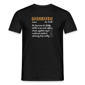 Chien Doodle Black Goldendoodle - T-shirt homme - noir - Devant - AI Model Male 178 light (178cm)