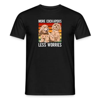 Cockapoo Hund - Männer T-Shirt - Schwarz - Vorne - AI Model Male 178 light (178cm)