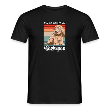 Cockapoo Hund - Männer T-Shirt - Schwarz - Vorne - AI Model Male 178 light (178cm)