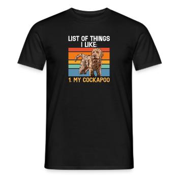Cockapoo Hund - Männer T-Shirt - Schwarz - Vorne - AI Model Male 178 light (178cm)