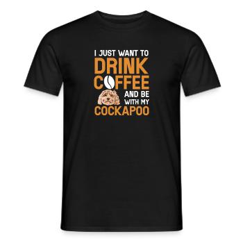 Cockapoo Hund - Männer T-Shirt - Schwarz - Vorne - AI Model Male 178 light (178cm)