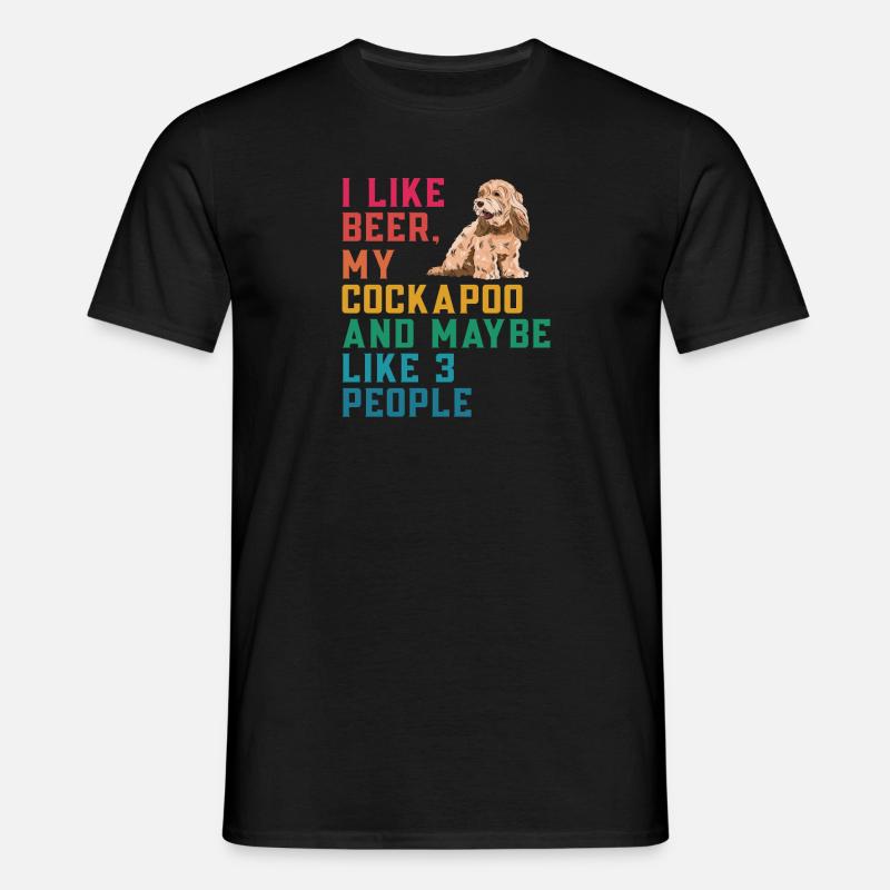 Cockapoo Hund - Männer T-Shirt - Schwarz