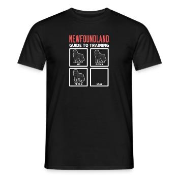 Terre-Neuve Chien de Terre-Neuve - T-shirt homme - noir - Devant - AI Model Male 178 light (178cm)