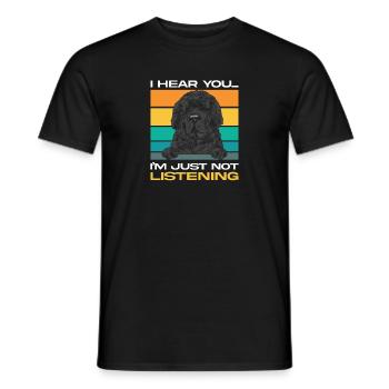 Terre-Neuve Chien de Terre-Neuve - T-shirt homme - noir - Devant - AI Model Male 178 light (178cm)