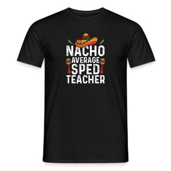 Cinco de Mayo Nacho Moyenne SPED Enseignant Mexicanis - T-shirt homme - noir - Devant - AI Model Male 178 light (178cm)