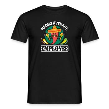 Cinco de Mayo Nacho Durchschnittlicher Mitarbeiter - Männer T-Shirt - Schwarz - Vorne - AI Model Male 178 light (178cm)