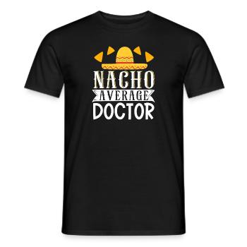 Cinco de Mayo Nacho Average Doctor Mexican Fi - Men's T-Shirt - black - Front - AI Model Male 178 light (178cm)