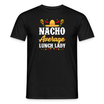 Cinco de Mayo Nacho Déjeuner moyen Lady Mexican - T-shirt homme - noir - Devant - AI Model Male 178 light (178cm)