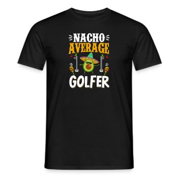 Cinco de Mayo Nacho golfeur moyen Golfing Mex - T-shirt homme - noir - Devant - AI Model Male 178 light (178cm)
