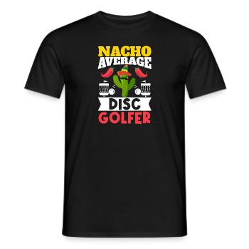 Cinco de Mayo Nacho Average Disc Golfer Mexikanisc - Men's T-Shirt - black - Front - AI Model Male 178 light (178cm)