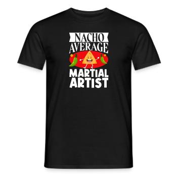 Cinco de Mayo Nacho Average Martial Artist Mexikani - Men's T-Shirt - black - Front - AI Model Male 178 light (178cm)