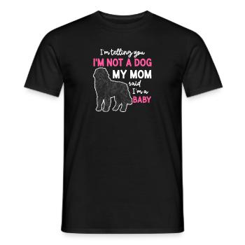 Terre-Neuve Chien de Terre-Neuve - T-shirt homme - noir - Devant - AI Model Male 178 light (178cm)