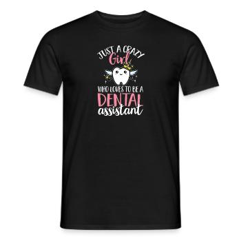 Assistante dentaire Futur dentiste Hy - T-shirt homme - noir - Devant - AI Model Male 178 light (178cm)