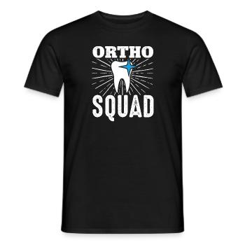 Ortho Squad Orthodontiste Orthodontie Zahnä - T-shirt homme - noir - Devant - AI Model Male 178 light (178cm)