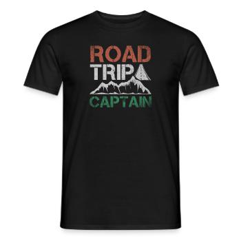 Road Trip Captain Loisir Aventure Excursion - T-shirt homme - noir - Devant - AI Model Male 178 light (178cm)