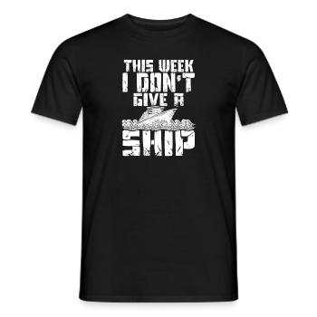 This Week I Dont Give A Ship Captain Anchor - Männer T-Shirt - Schwarz - Vorne - AI Model Male 178 light (178cm)