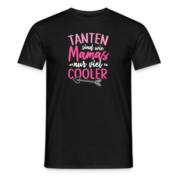 Tanten Sind Wie Mamas Nur Viel Cooler - Männer T-Shirt - Schwarz - Vorne - AI Model Male 178 light (178cm)