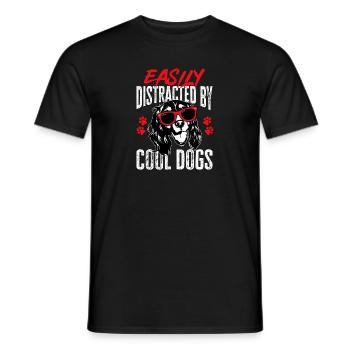 English Springer Spaniel Hund - Männer T-Shirt - Schwarz - Vorne - AI Model Male 178 light (178cm)