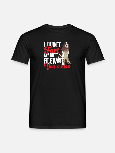 English Springer Spaniel Dog - Men's T-Shirt - black
