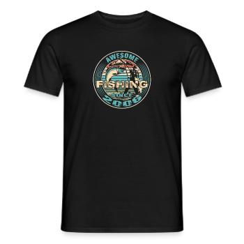 Génial depuis 2006. Angel, l’anniversaire du pêcheur - T-shirt homme - noir - Devant - AI Model Male 178 light (178cm)