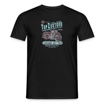 1968 Biker Top Zustand, Legendär, Legende, Bike, - Männer T-Shirt - Schwarz - Vorne - AI Model Male 178 light (178cm)