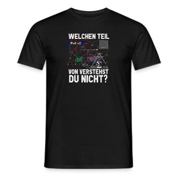 Lustiger Mathe Lehrer Humor Mathematiker - Männer T-Shirt - Schwarz - Vorne - AI Model Male 178 light (178cm)