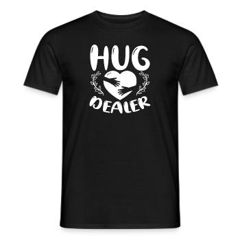 Hug Dealer Embrace Friendship Love Affection - T-shirt homme - noir - Devant - AI Model Male 178 light (178cm)