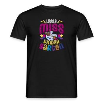Miss Kindergarten First Day Pre School - Men's T-Shirt - black - Front - AI Model Male 178 light (178cm)