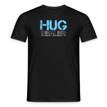 Hug Dealer Embrace Friendship Love Affection - T-shirt homme - noir - Devant - AI Model Male 178 light (178cm)