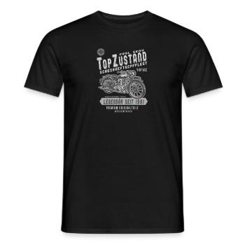 1981 Biker Top Zustand, Legendär, Legende, Bike, - Männer T-Shirt - Schwarz - Vorne - AI Model Male 178 light (178cm)