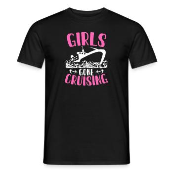 Girls Gone Cruising Cruise Ship Holiday - Men's T-Shirt - black - Front - AI Model Male 178 light (178cm)