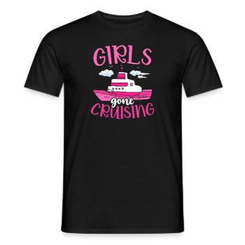 Girls Gone Cruising Cruise Ship Holiday - Men's T-Shirt - black - Front - AI Model Male 178 light (178cm)