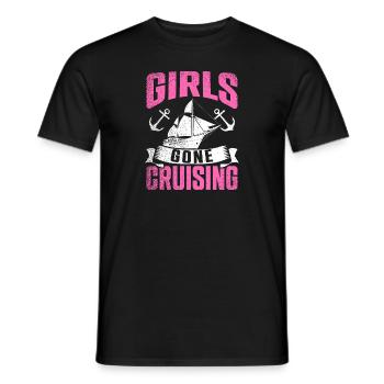 Girls Gone Cruising Cruise Ship Holiday - Men's T-Shirt - black - Front - AI Model Male 178 light (178cm)