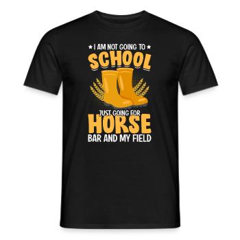 Quota agricole scolaire pour les agriculteurs - T-shirt homme - noir - Devant - AI Model Male 178 light (178cm)