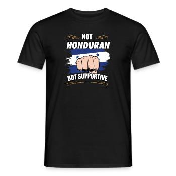 Pas hondurien mais un touriste de voyage de soutien - T-shirt homme - noir - Devant - AI Model Male 178 light (178cm)