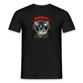 Awesome since 2001, Biker Geburtstag - Männer T-Shirt - Schwarz - Vorne - AI Model Male 178 light (178cm)