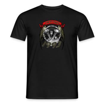 Awesome since 1993, Biker Geburtstag - Männer T-Shirt - Schwarz - Vorne - AI Model Male 178 light (178cm)